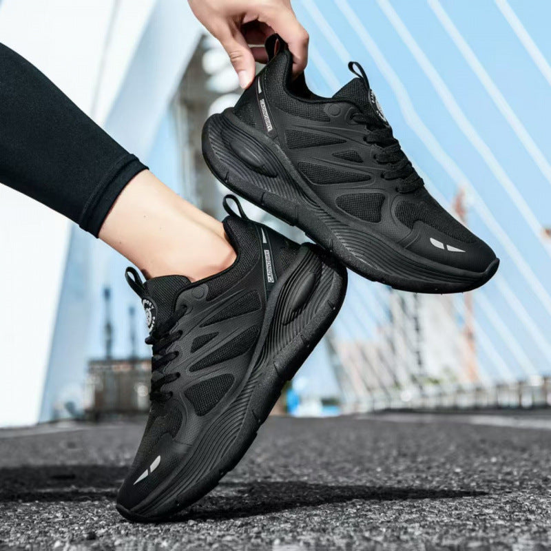 Men's korean style new 2026 mesh breathable running shoes - anti-slip, shock-absorbing, lightweight, soft sole athletic shoes - wholesale from manufacturer