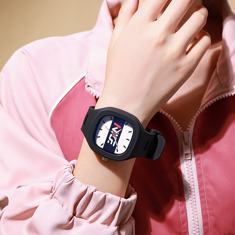 2022 new women's watch - trendy, instagrammable, versatile, perfect for students (middle & high school), men's niche square digital watch