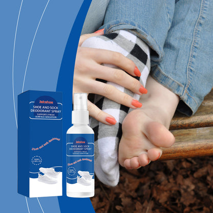 JAKEHOE shoes and socks deodorizing spray, summer sweating shoes and socks odor removal, clean, refreshing and comfortable portable spray