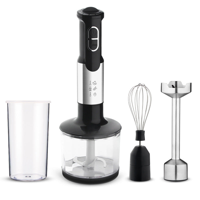 Cross-border blender - home kitchen food processor, juicer, stainless steel blade, multifunctional handheld food stick