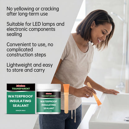 JAKEHOE transparent waterproof sealant, home wall tile crack bonding multi-surface sealing anti-leakage