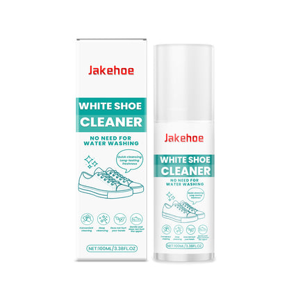JAKEHOE white shoe cleaner, deep cleaning dust stains, yellow edges, leave-in white shoe cleaner