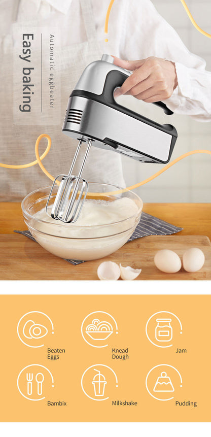 Multifunctional electric hand mixer - mini stand mixer for whipping cream, egg whites, kneading dough, and baking cakes