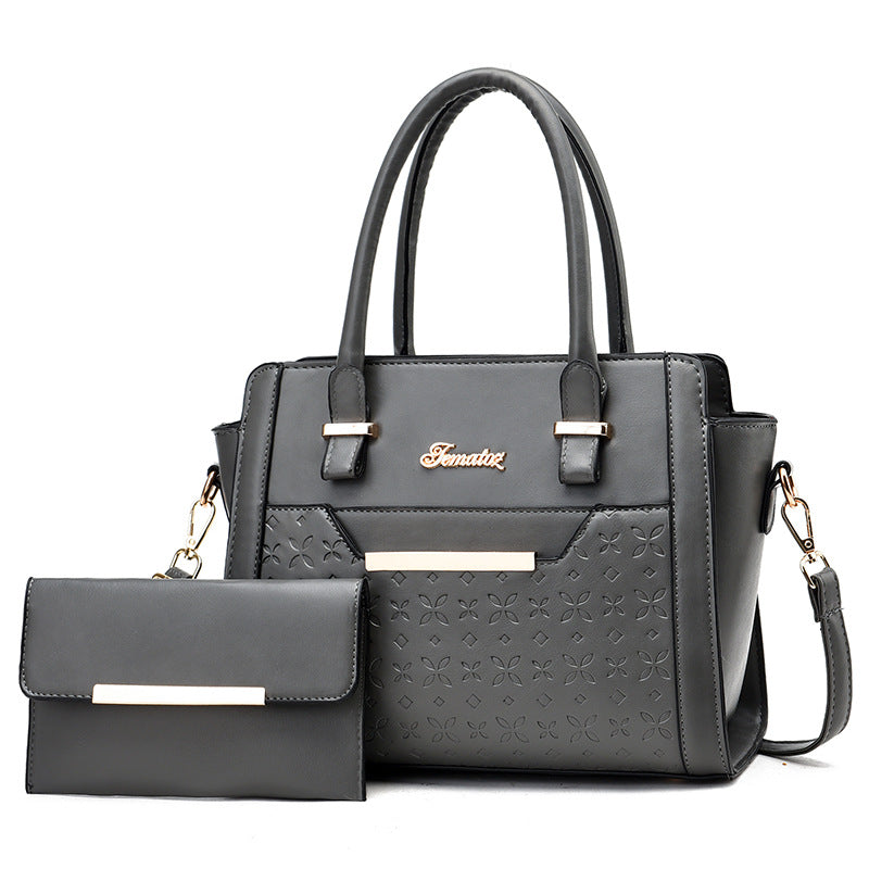 2024 winter women's bag new korean style large capacity mommy tote bag european and american elegant shoulder crossbody mother-daughter bag set