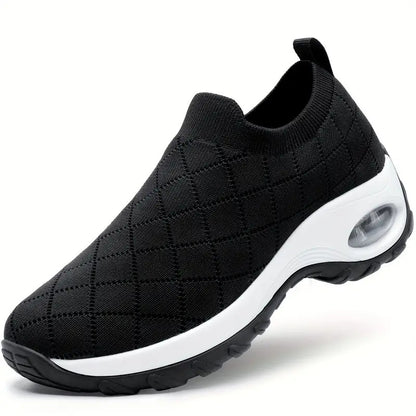 Cross-border export women's shoes plus size 2025 fly knitting socks one-legged casual shoes breathable casual air cushion sports shoes