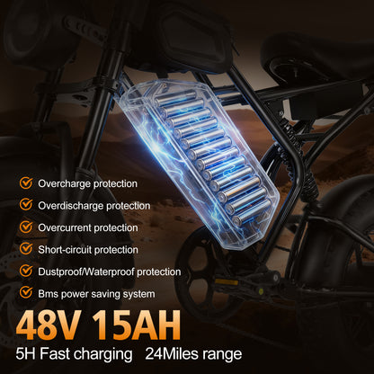 electric bicycle lithium battery long battery life single speed delivery mobile phone bag mini fat tire snow bike