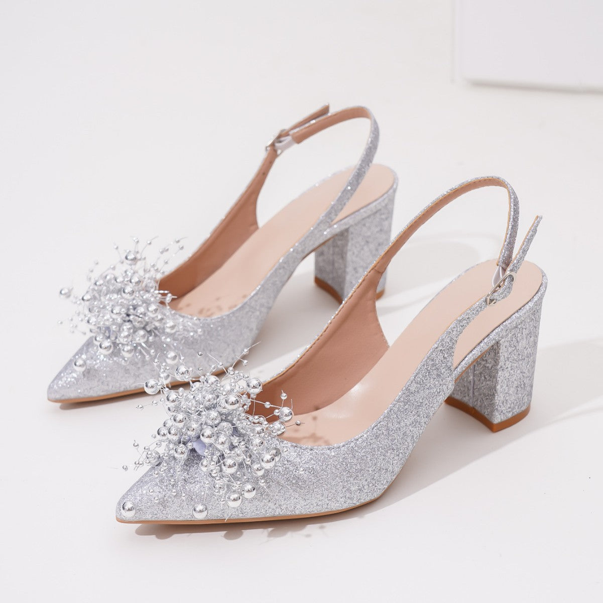 Lanmiu glossy leather crystal rhinestone bow fairy high heel single shoes 2026 spring new
