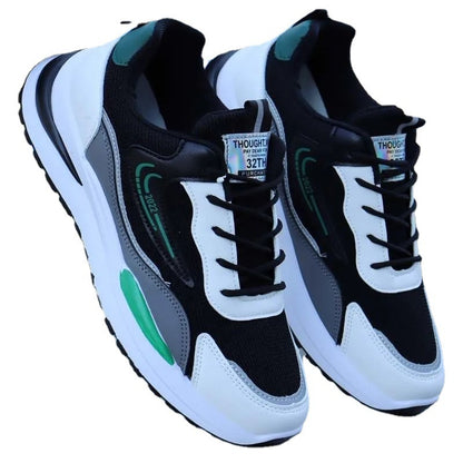 Soft-soled sneakers for men, 2025 spring/summer collection. breathable fly-knit casual shoes, trendy running shoes, korean-style low-top sneakers for men
