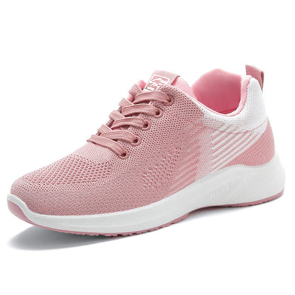 Jinshiyuan |   Women's lightweight breathable mesh sneakers - stylish, versatile, casual shoes with soft soles for all-day comfort.