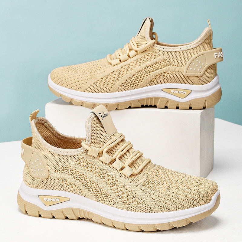 Women's spring collection: flyknit athletic shoes - comfortable, breathable running shoes, plus sizes available, exclusive private label gifts, lightweight single shoes - wholesale