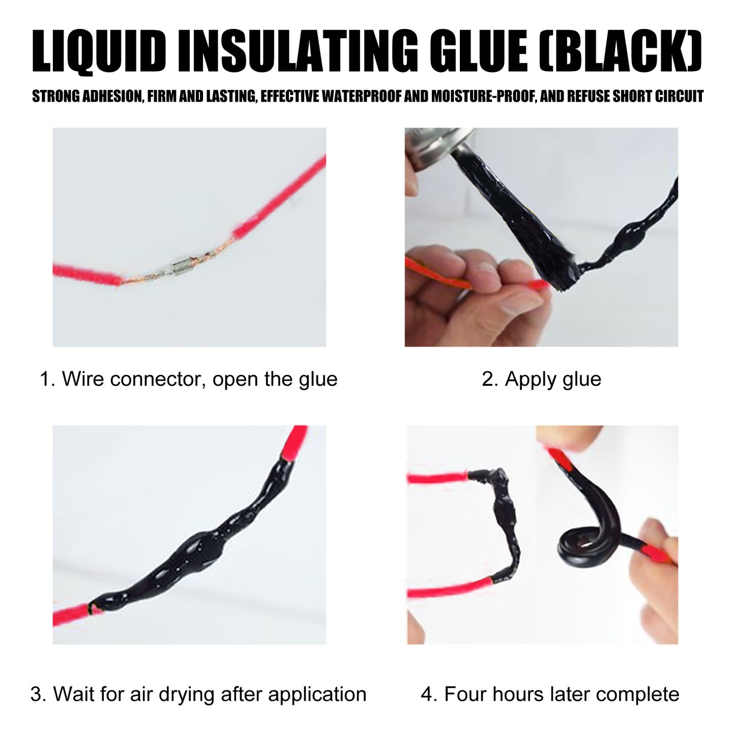 Jue-Fish Liquid Tape Insulation Waterproof Wire Board Components Temperature Replacement Heat Receiving Tube Electrical Tape