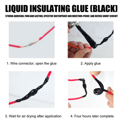 Jue-Fish Liquid Tape Insulation Waterproof Wire Board Components Temperature Replacement Heat Receiving Tube Electrical Tape