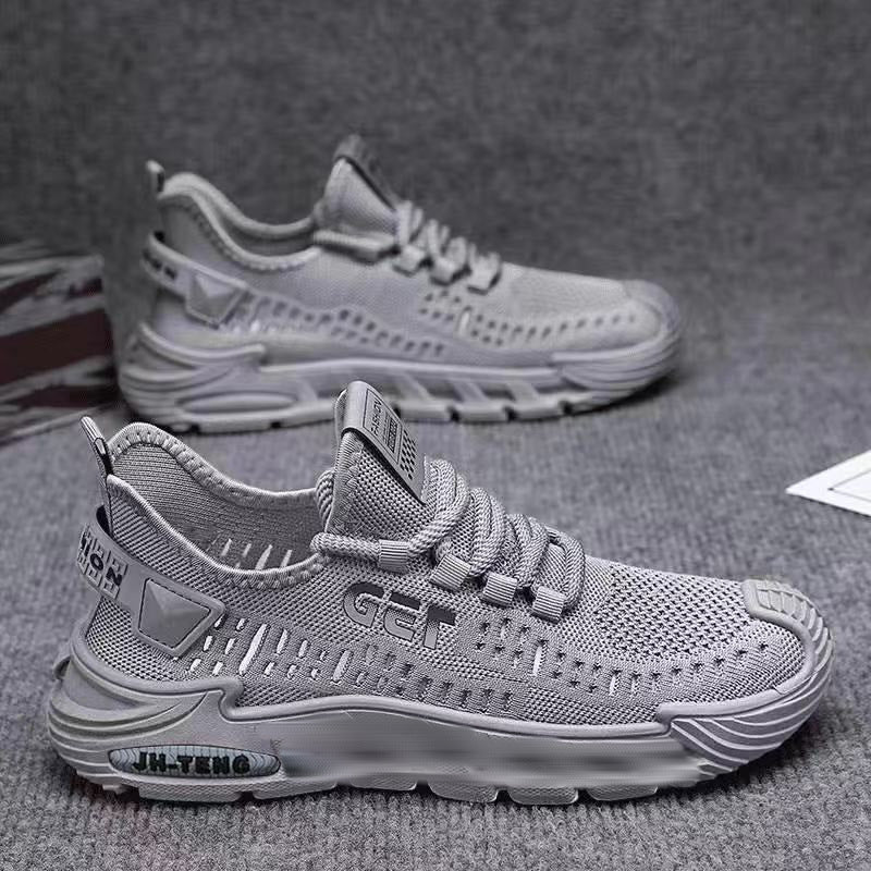 Slip-on men's shoes breathable casual shoes trendy minimalist men's sneakers non-slip soft sole work safety shoes wholesale