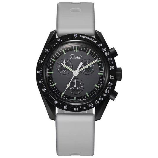 tiktok hot-selling couple's student super-lightweight silicone casual sports watch - planet & moon series