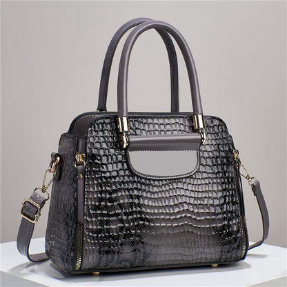 Women's bag 2026 new style trendy fashion large capacity crocodile embossed handbag shoulder bag crossbody bag