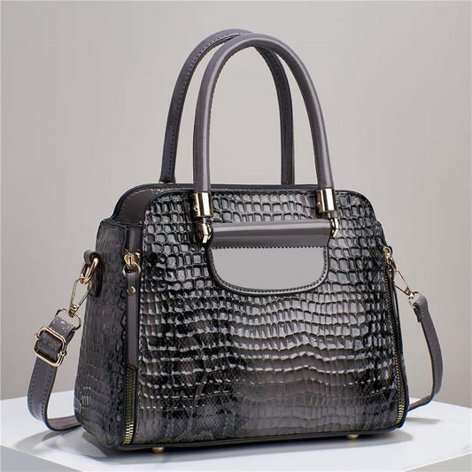Women's bag 2026 new style trendy fashion large capacity crocodile embossed handbag shoulder bag crossbody bag