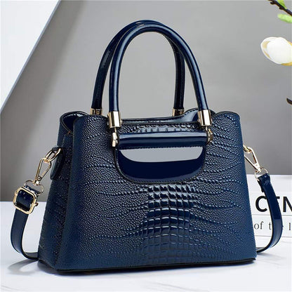 New trendy fashion women's bag - shoulder bag, crossbody bag, handbag - vintage crocodile pattern, large capacity, mom bag - dropshipping available