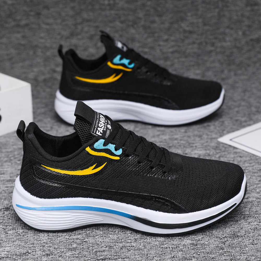 Men's shoes 2025 new korean style men's sneakers spring and autumn soft sole youth running shoes trendy men's shoes wholesale