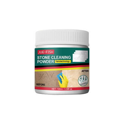 Jue-Fish stone cleaning powder, kitchen quartz stone countertop, marble tile cleaning, strong decontamination and polishing
