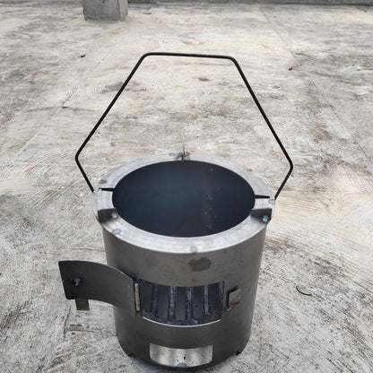 Wood burning stove charcoal brazier for tea brewing, heating, cooking, outdoor bbq, home picnic - multi-functional wood stove cooktop