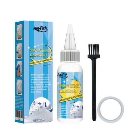 Jue-Fish white shoes leave-in cleaning artifact cleaning agent decontamination and yellow edge shoe shine agent shoe edge oxidant