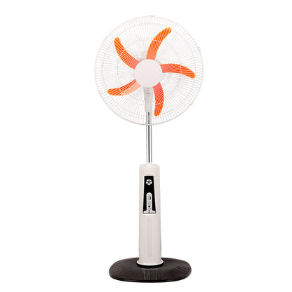 2026 new hot-selling outdoor camping solar charging Bluetooth remote control floor fan with strong wind and silent light