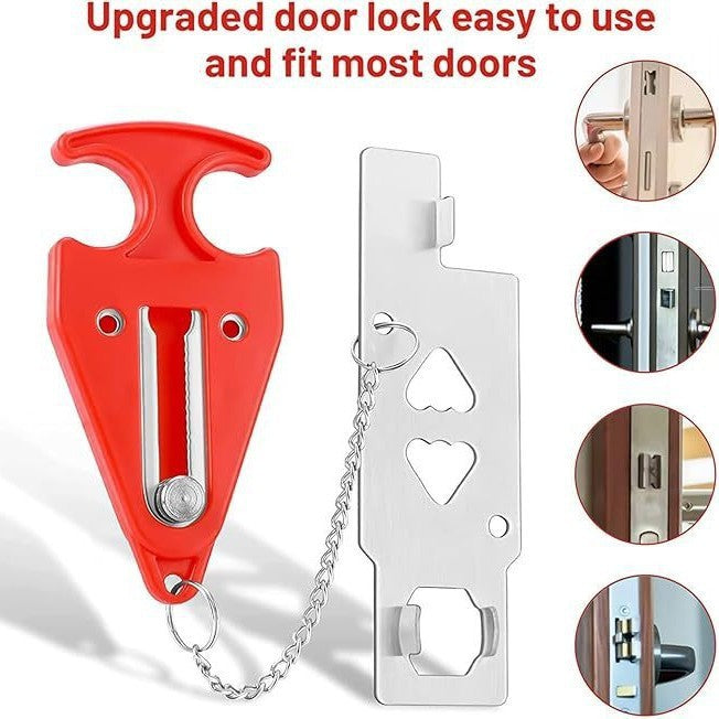 Hotel door block anti-theft alarm, door seam alarm, door plug alarm, home door stop alarm