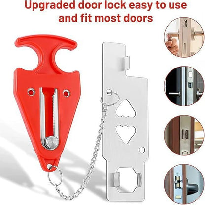 Hotel door block anti-theft alarm, door seam alarm, door plug alarm, home door stop alarm
