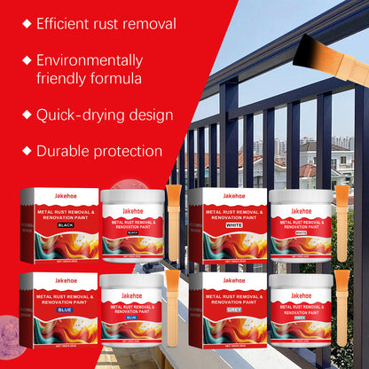 JAKEHOE water-based metal anti-rust paint, water-resistant and anti-rust metal primer, refurbished, stable and durable, multi-color optional