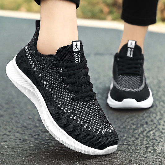 Women's versatile spring mesh breathable sneakers - comfortable casual lightweight running shoes - wholesale available