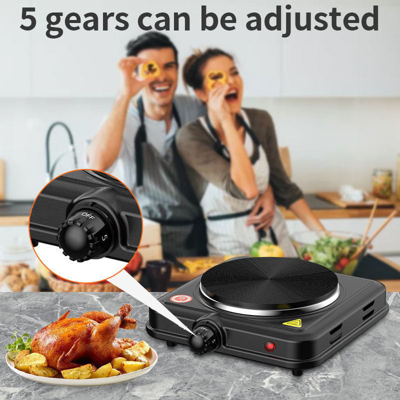 Single burner electric stove - portable travel electric cooker with adjustable temperature - tea stove - laboratory electric heating furnace
