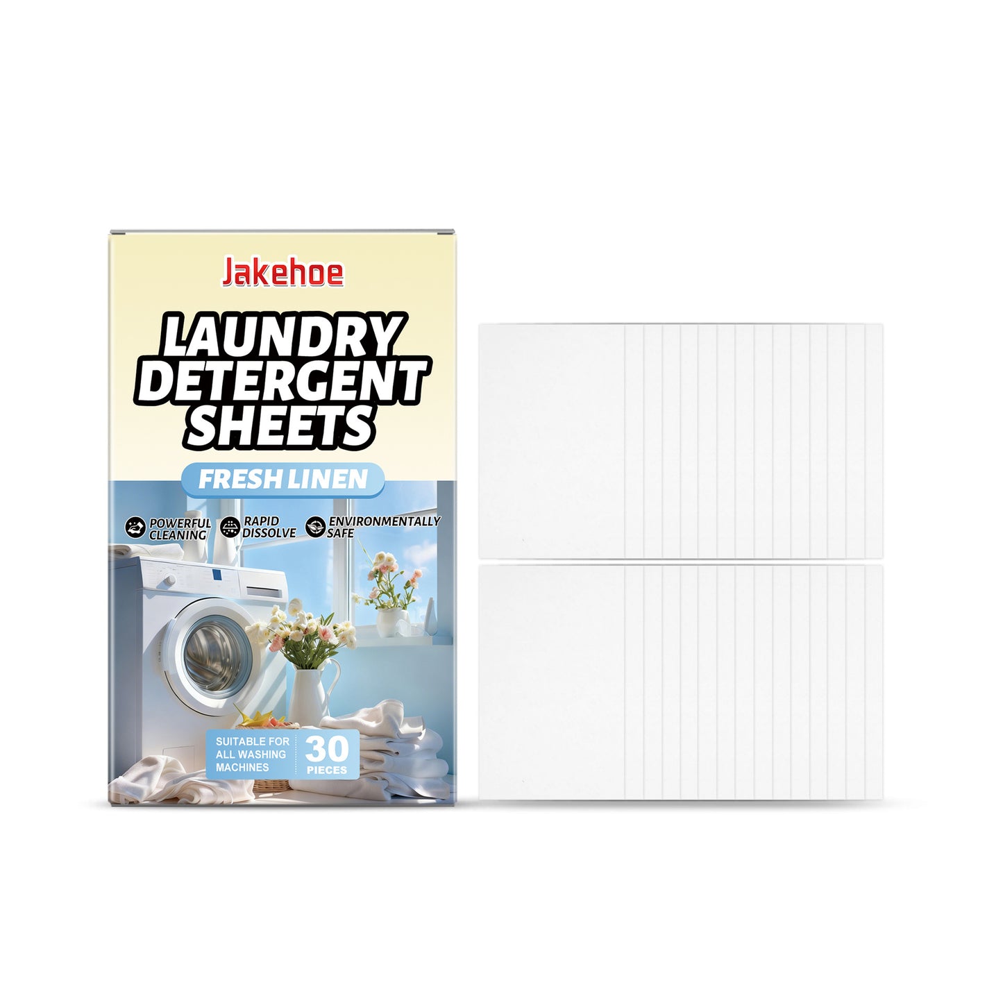 JAKEHOE clothing washing tablets, household clothing stains, dirt cleaning, odor convenient to carry clean clothes