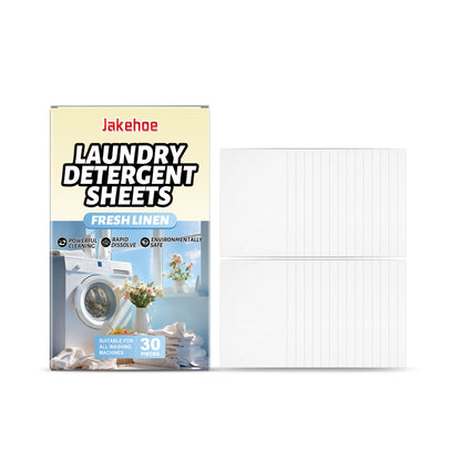 JAKEHOE clothing washing tablets, household clothing stains, dirt cleaning, odor convenient to carry clean clothes