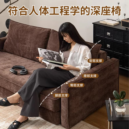 Cross-border double compression sofa bed - foldable, convertible, space-saving, modern minimalist living room sofa bed
