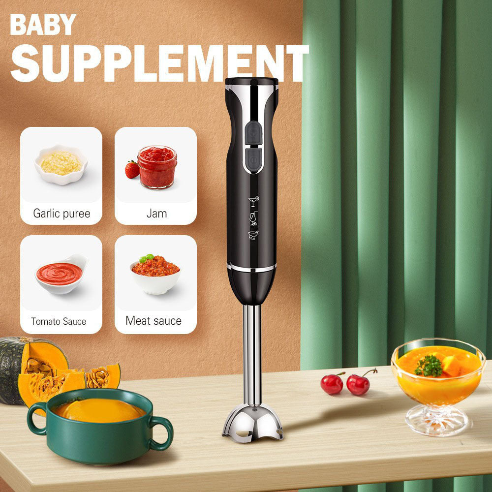 Electric cooking stick food mixer supplementary food egg beater for home handheld juicer milkshake meat grinder mixer