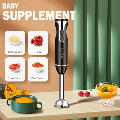 Electric cooking stick food mixer supplementary food egg beater for home handheld juicer milkshake meat grinder mixer
