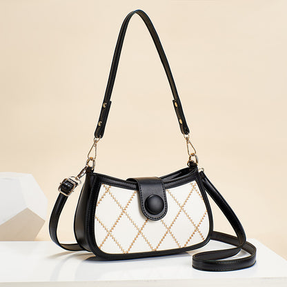 2026 spring new trendy fashion diamond lattice women's bag chain chic korean style small square bag casual shoulder crossbody bag