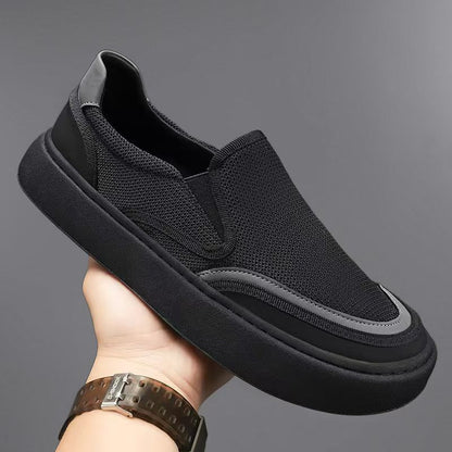 Men's summer new mesh breathable slip-on sneakers - minimalist, trendy, korean style casual athletic shoes