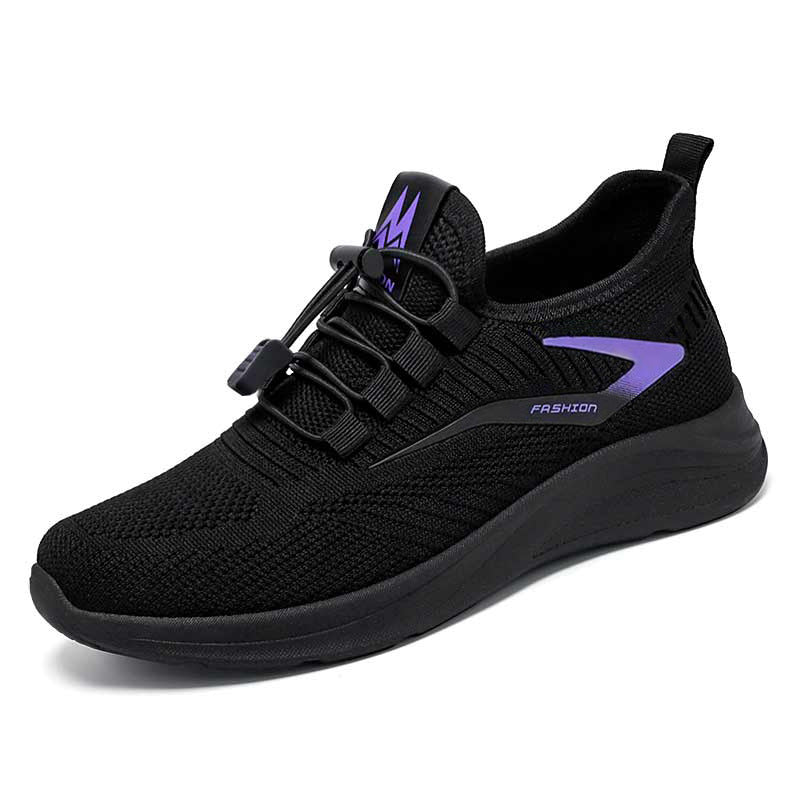 Women's versatile spring sneakers: breathable mesh, solid color, fashionable casual shoes, soft sole, lightweight flats - dropshipping available
