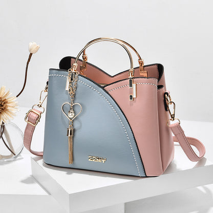 Women's handbags: 2024 new trendy tote bag, korean style color block, large capacity fashion shoulder & crossbody bag - dropshipping available