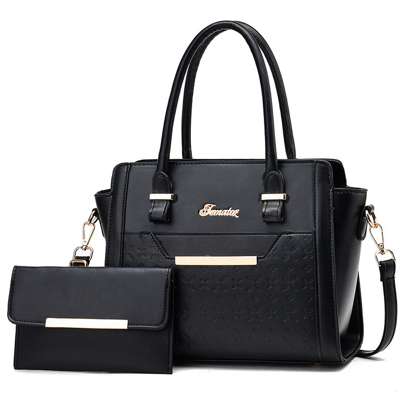 2024 winter women's bag new korean style large capacity mommy tote bag european and american elegant shoulder crossbody mother-daughter bag set