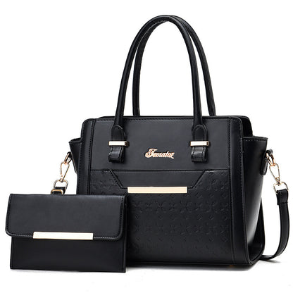 2024 winter women's bag new korean style large capacity mommy tote bag european and american elegant shoulder crossbody mother-daughter bag set