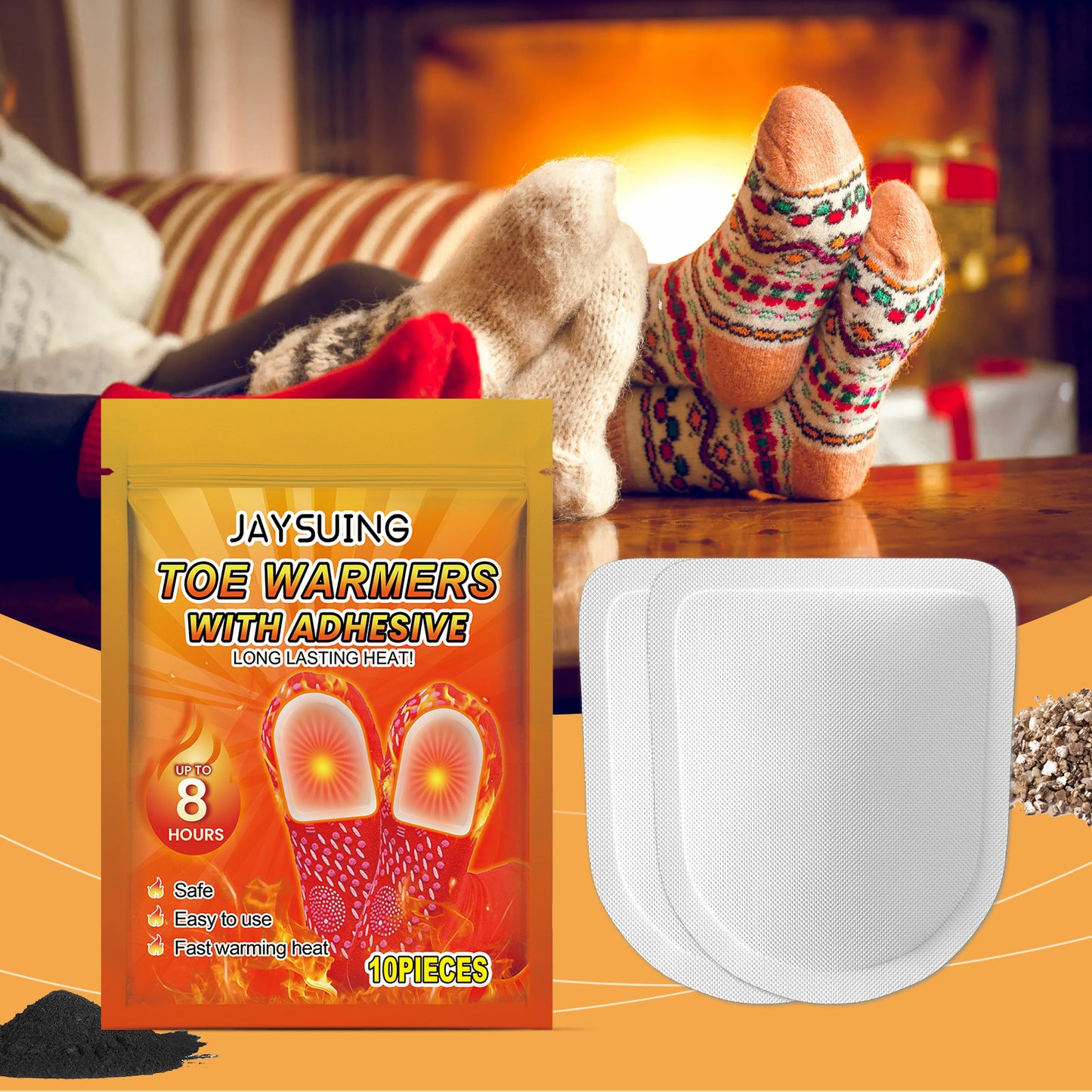 Jaysuing portable foot warmer, portable disposable warm, carry winter cold-proof foot warmer