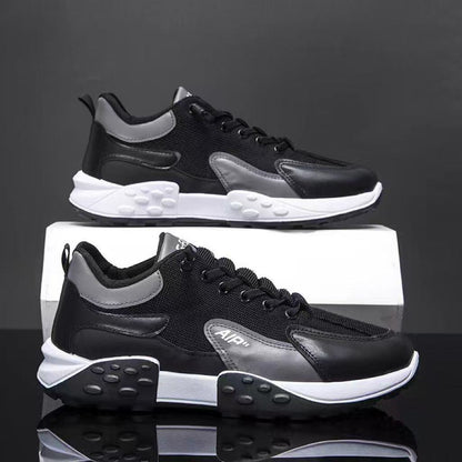 Cross-border men's shoes 2026 new Korean style low-top running shoes trendy non-slip thick-soled dad shoes breathable sports shoes