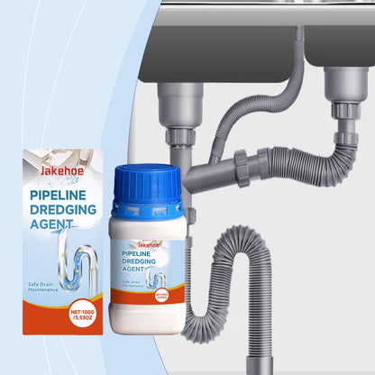 JAKEHOE sewer dredging agent, daily sink drain pipe, kitchen toilet pipe dissolve and prevent blockage