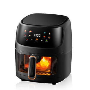 Cross-border air fryer, touchscreen, 6l air fryer, large capacity, multifunctional, fully automatic, home electric fryer for french fries