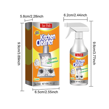 Jue-Fish Kitchen Foam Cleaner, Household Kitchen Range Hood Heavy Oil Stain Foam Cleaner Oil Stain Net