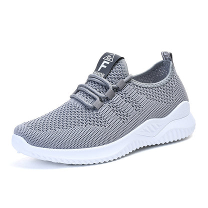 Women's shoes 2026 cross-border dropshipping women's shoes private domain casual shoes fly woven breathable flats soft bottom lightweight mesh shoes