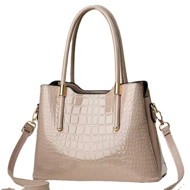 Handbag for women 2024 new large capacity fashionable middle-aged mom bag trendy shoulder crossbody bag - dropshipping available