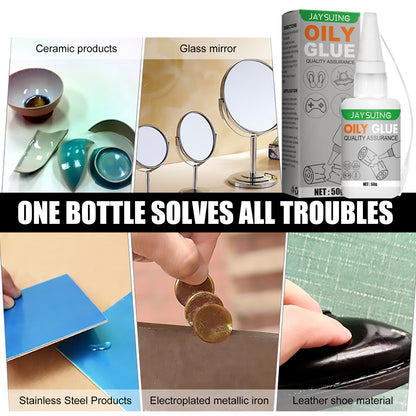 Jaysuing caster glue, transparent waterproof, oily raw glue, shoe repair instant adhesive, plastic metal solder